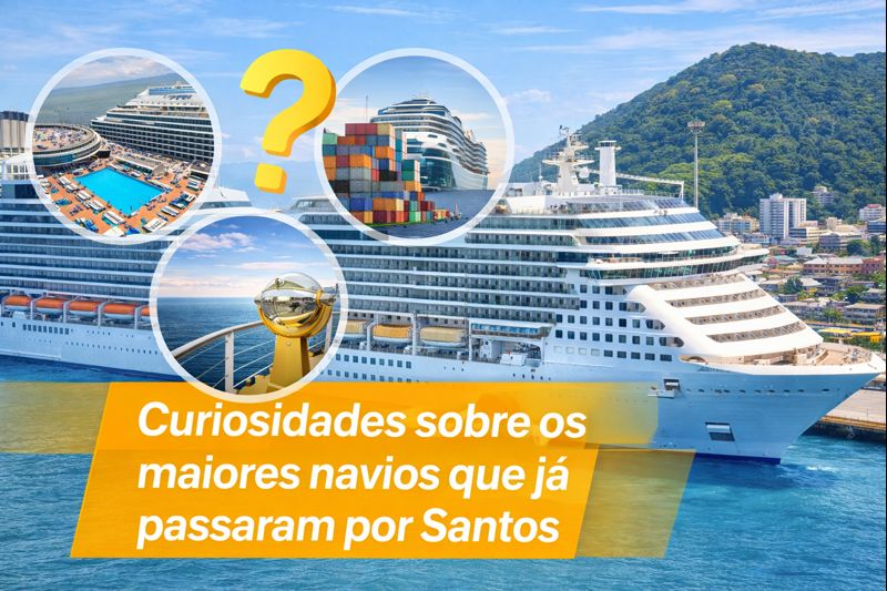 Curiosidades sobre os maiores navios que já passaram por Santos